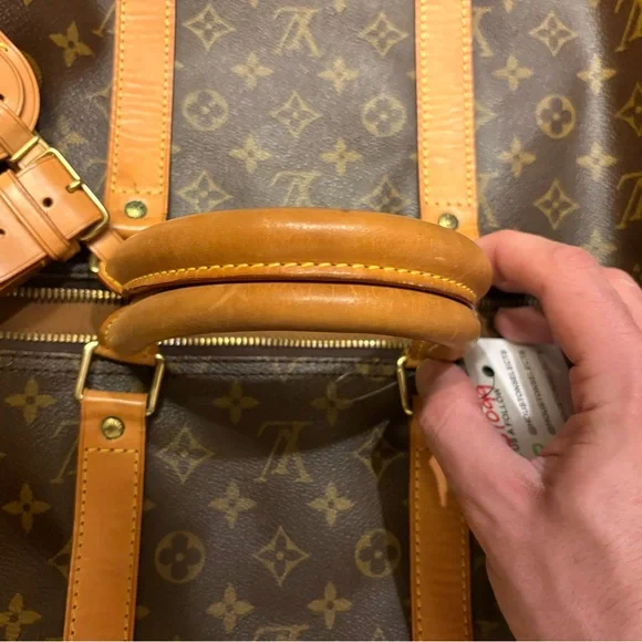 Louis Vuitton Monogram Canvas Duffel keepall w Vachetta Trim COA Included Sz55 - Picture 6 of 15